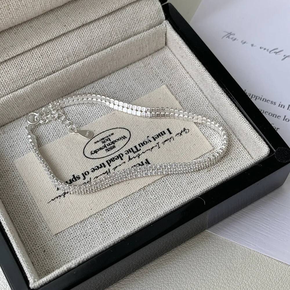 925 Sterling Silver Cubic Zirc - Tennis Bracelet Cubic ulasan dan harga