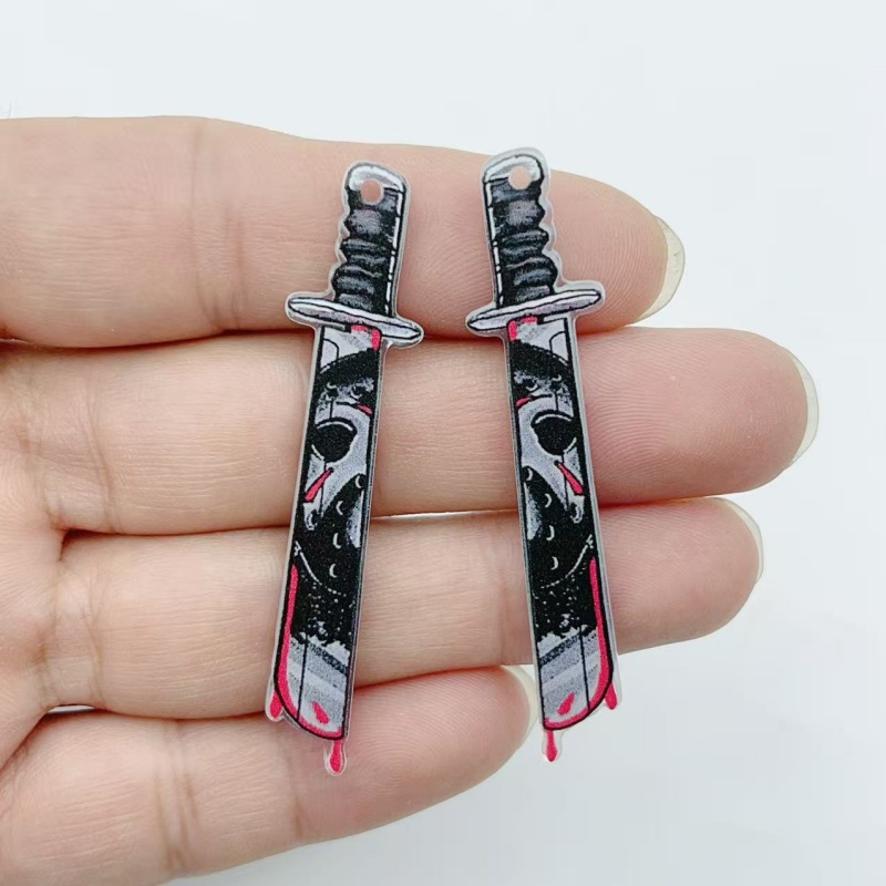 10 pieces of acrylic jewelry H - Drop Earrings ulasan dan harga