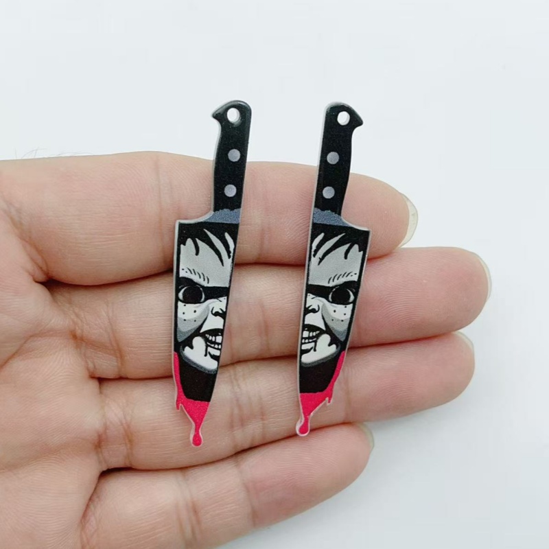 10 pieces of acrylic jewelry H - Drop Earrings ulasan dan harga
