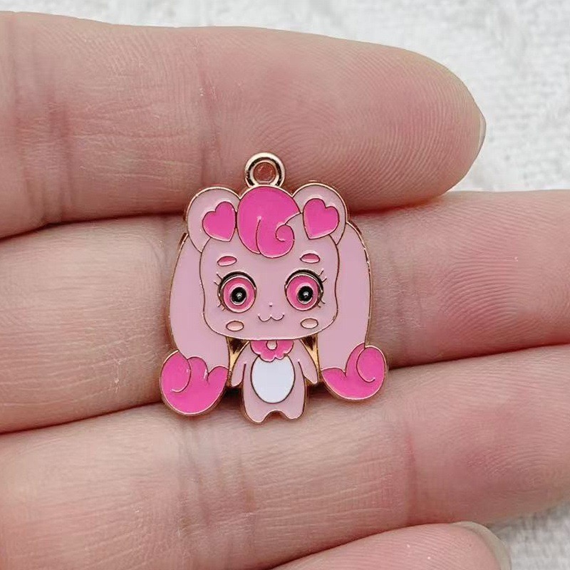 10pcs Cartoon Cute Drip Oil Al - Drop Earrings ulasan dan harga