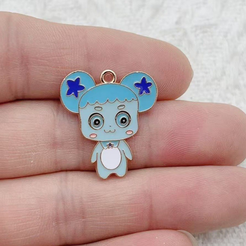 10pcs Cartoon Cute Drip Oil Al - Drop Earrings ulasan dan harga