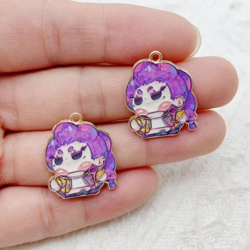 10pcs Cartoon Anime Pendant Oi - Drop Earrings ulasan dan harga
