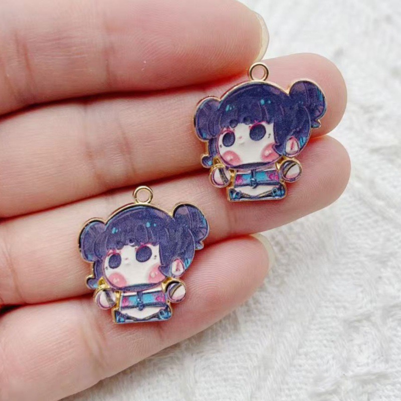10pcs Cartoon Anime Pendant Oi - Drop Earrings ulasan dan harga
