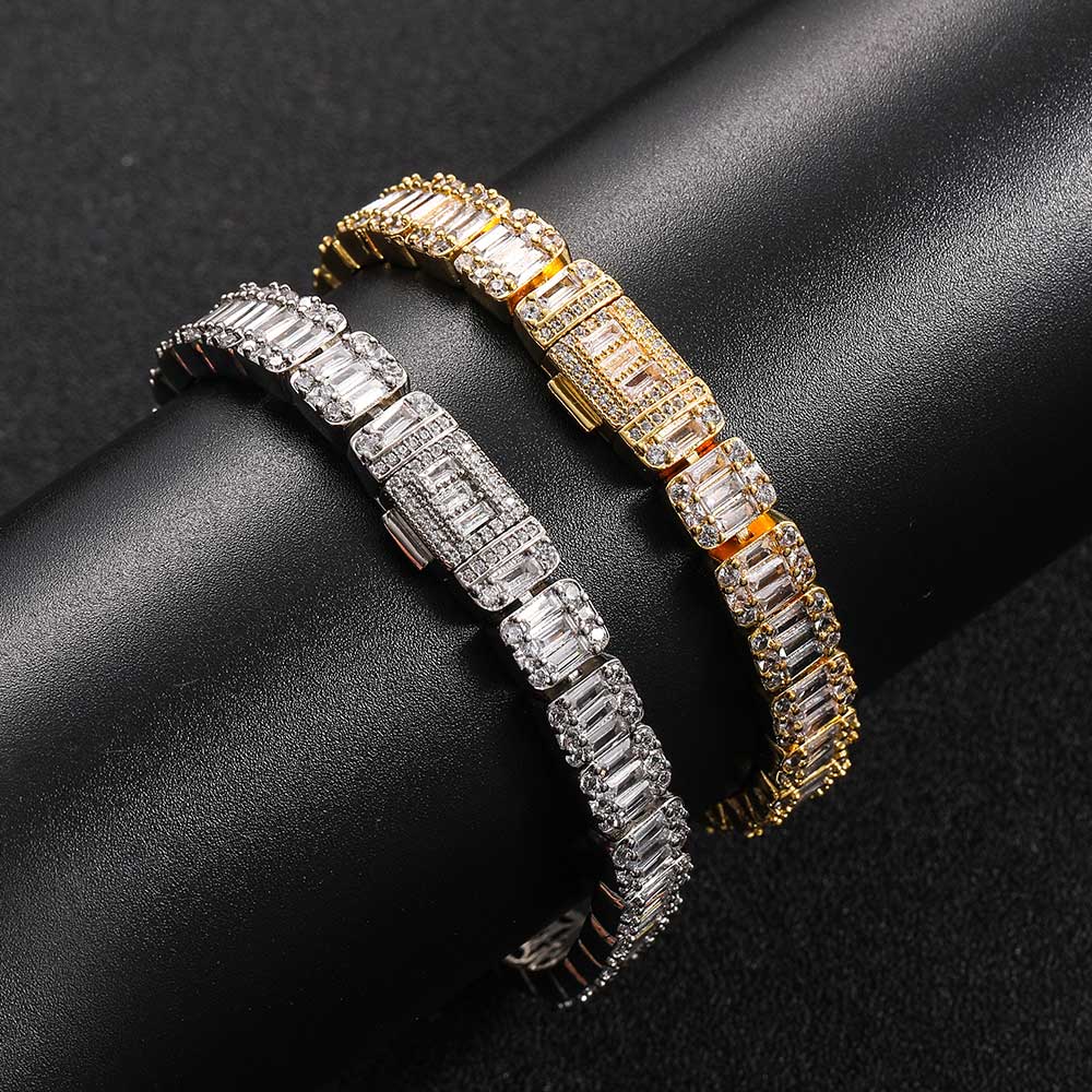 NY 8mm Cluster Tennis Bracelet - Tennis Bracelet Cubic ulasan dan harga