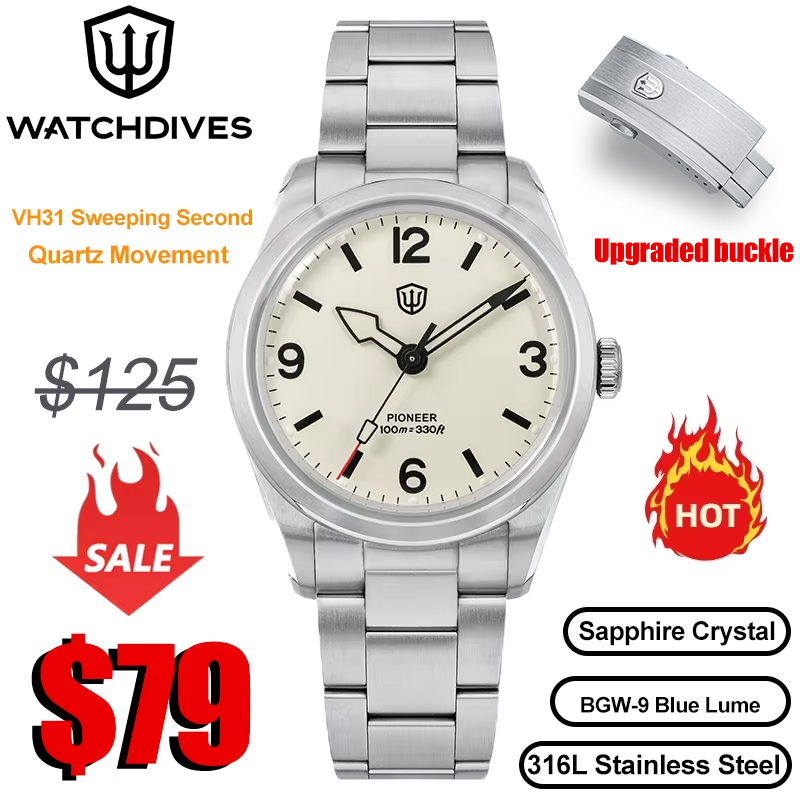 Watchdives WD1960S V2 Watch VH - Jewelry Watches Vintage ulasan dan harga