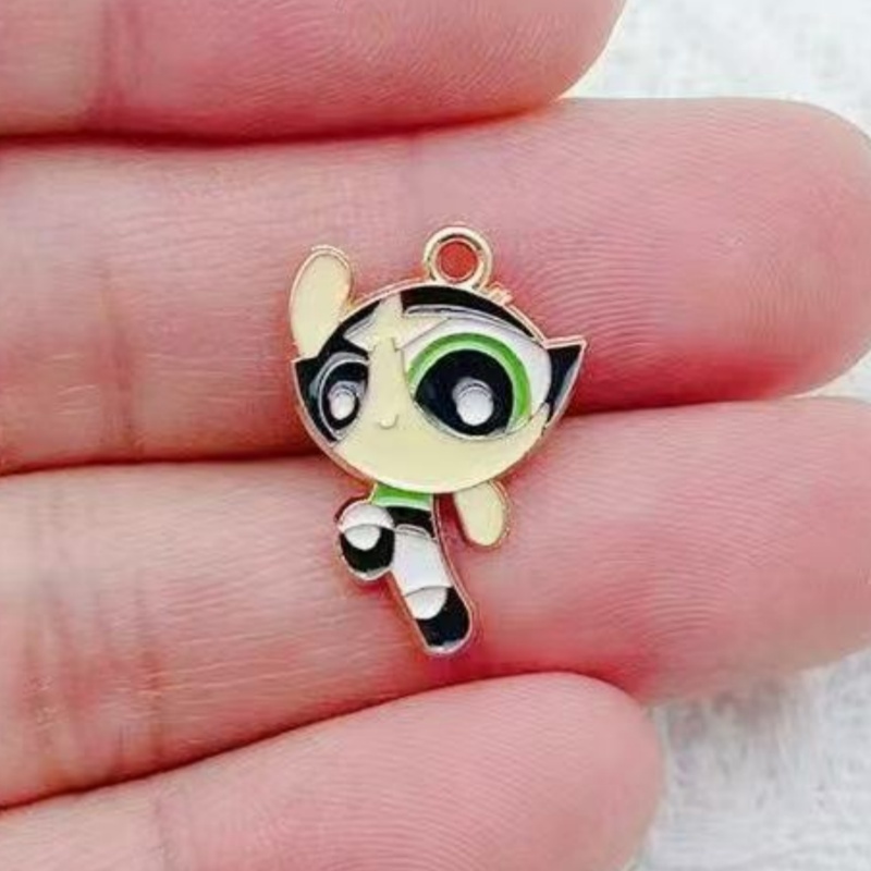 10pcs Alloy Oil-Dripping Carto - Drop Earrings ulasan dan harga