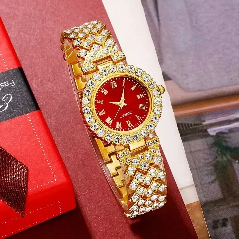 Golden Luxury Watch Women Ring - Jewelry Watches For Ladies ulasan dan harga