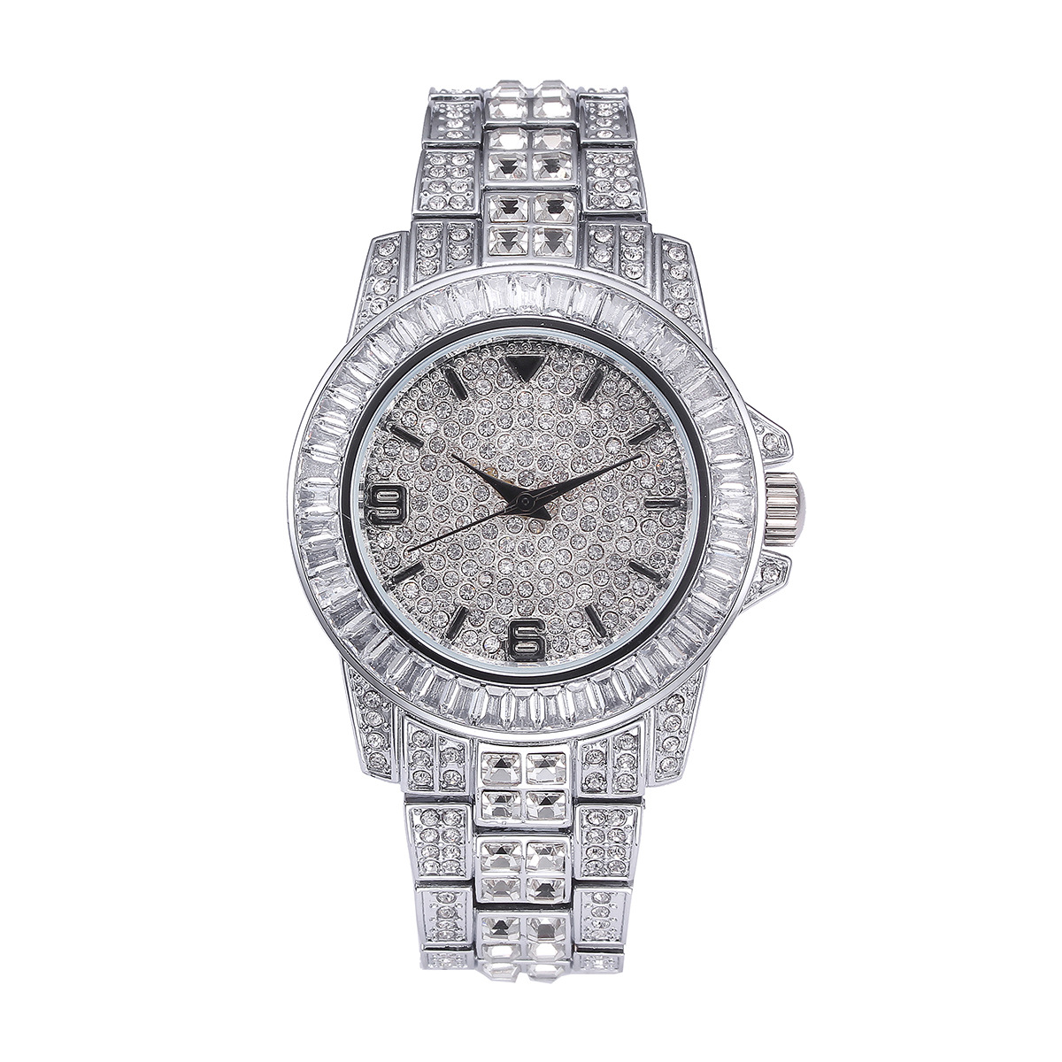 Luxury Full Stone Quartz Watch - Jewelry Watches & Accessories ulasan dan harga