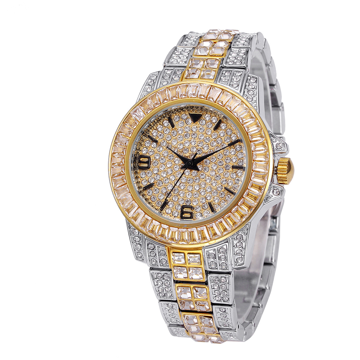Luxury Full Stone Quartz Watch - Jewelry Watches & Accessories ulasan dan harga