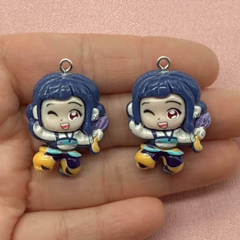 10pcs resin cartoon pendant, D - Drop Earrings ulasan dan harga