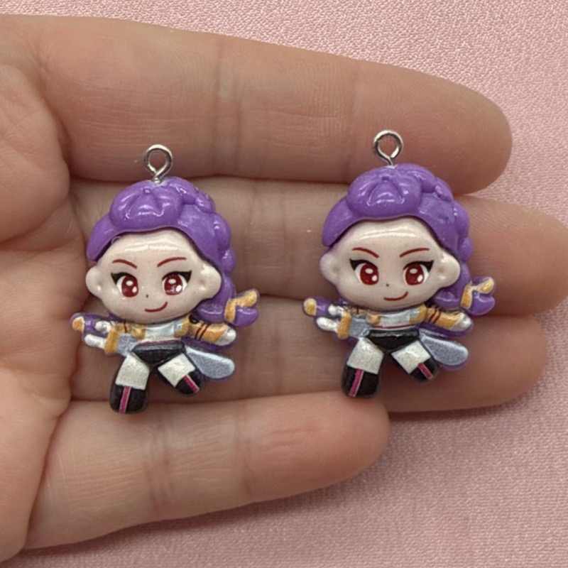 10pcs resin cartoon pendant, D - Drop Earrings ulasan dan harga