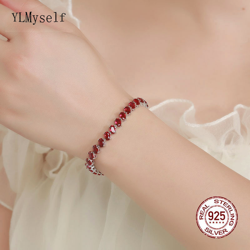 Real 925 Fine Jewelry Pave 4*6 - Tennis Bracelet Cubic ulasan dan harga