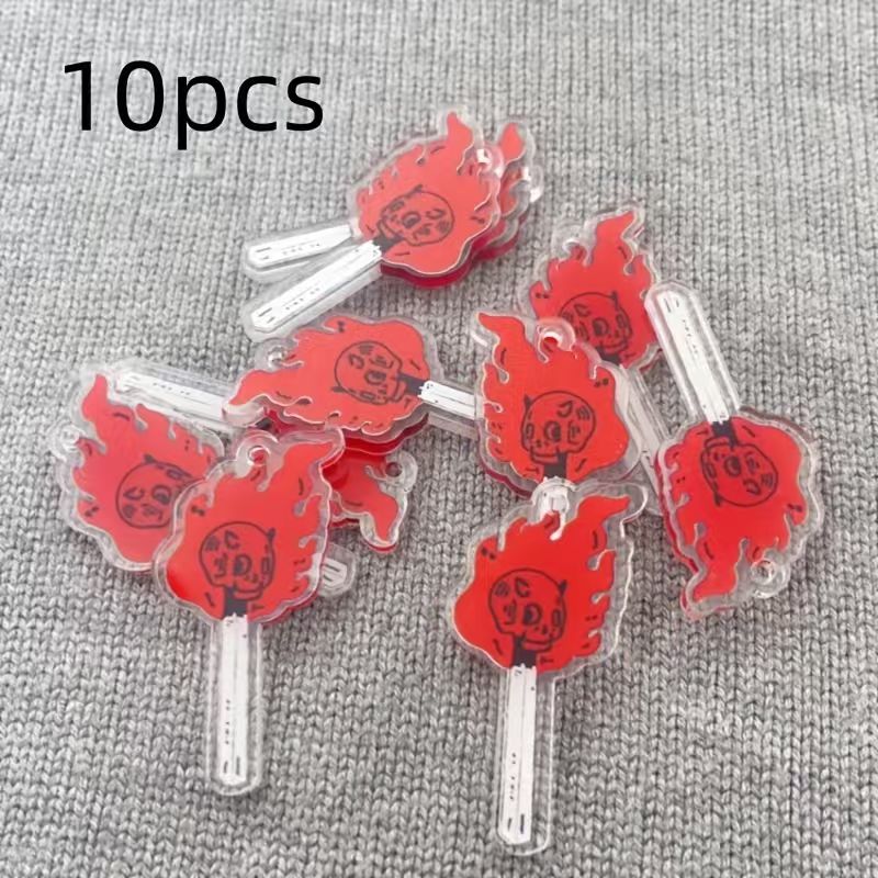 10pcs acrylic skull pendant, D - Drop Earrings ulasan dan harga
