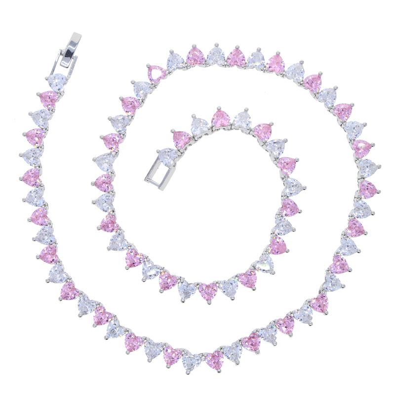 Wholesale 5A Heart Shaped Iced - Tennis Bracelet Cubic ulasan dan harga