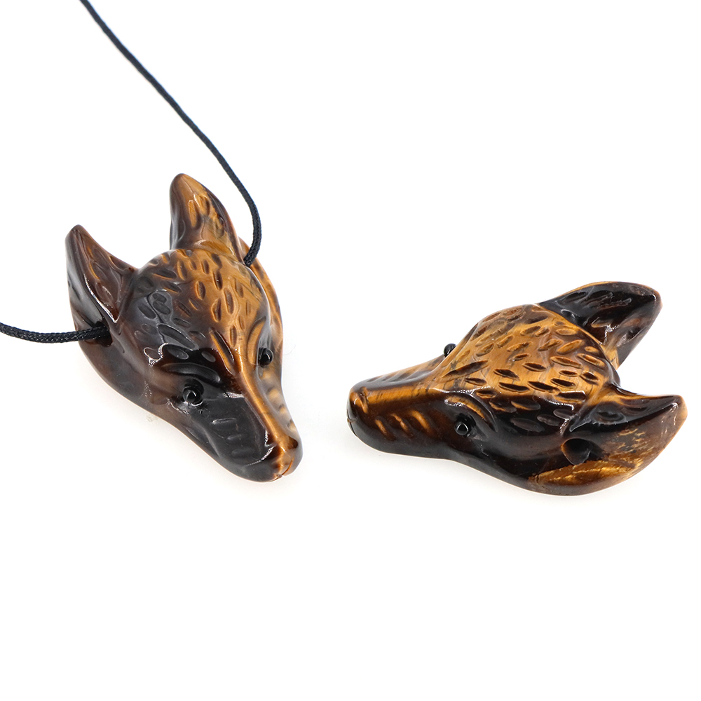 40mm Wolf Head Stone Pendant N - Wolf Jewelry & Watches Tampa Reviews ulasan dan harga