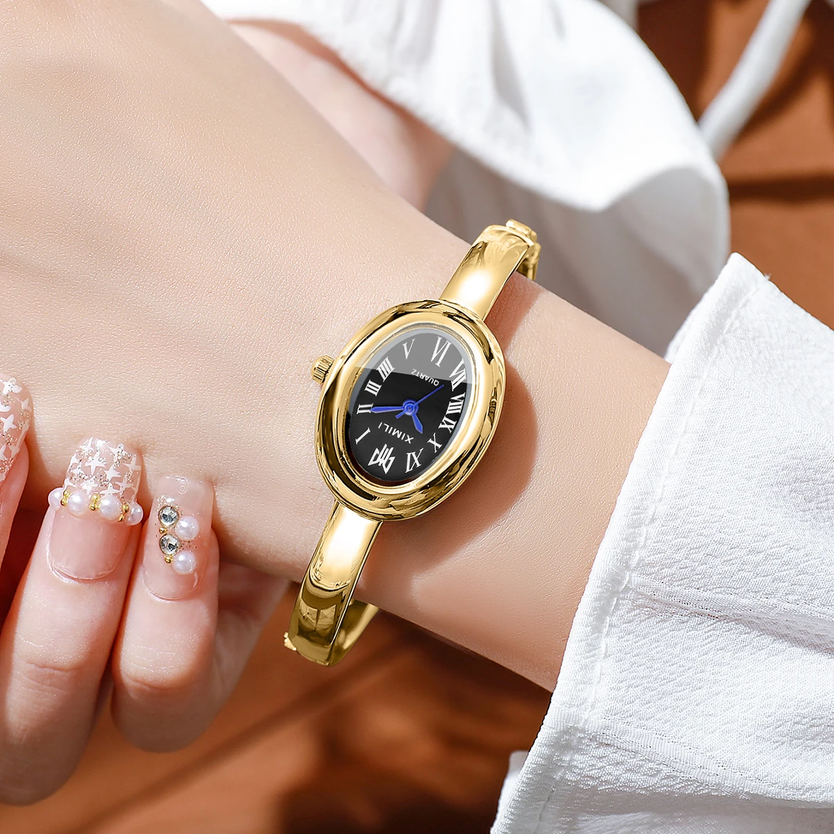 2026XIMILI Vintage Oval Bangle - Jewelry Watches Vintage ulasan dan harga