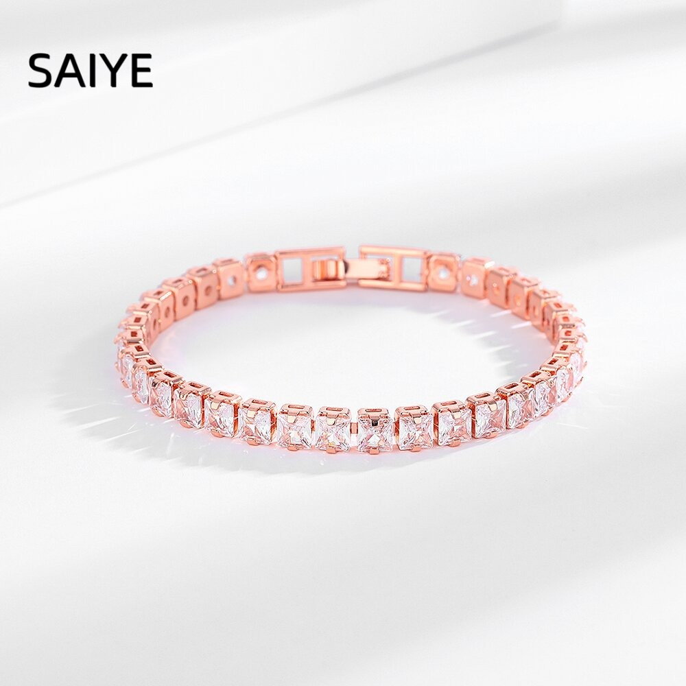 925 Sterling Silver Tennis Bra - Tennis Bracelet Cubic ulasan dan harga