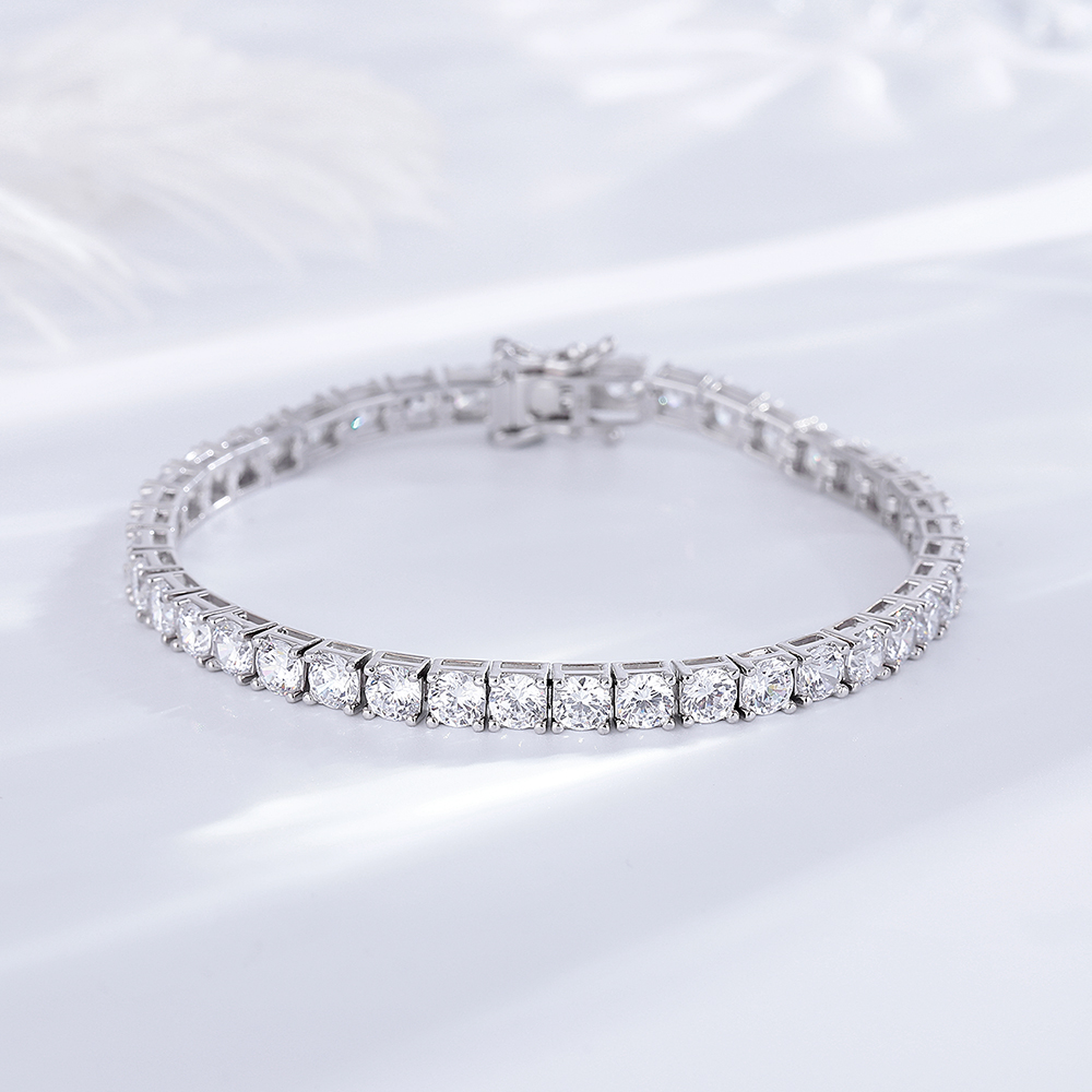 YLMyself 925 Silver Tennis Bra - Tennis Bracelet Cubic ulasan dan harga