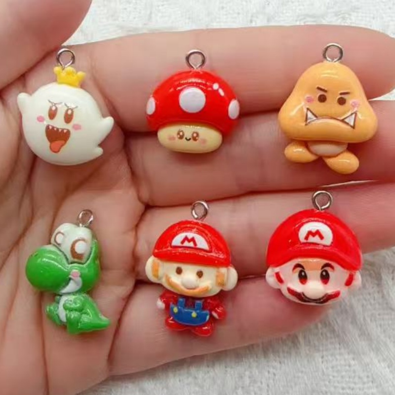 10pcs resin cartoon pendant, D - Drop Earrings ulasan dan harga