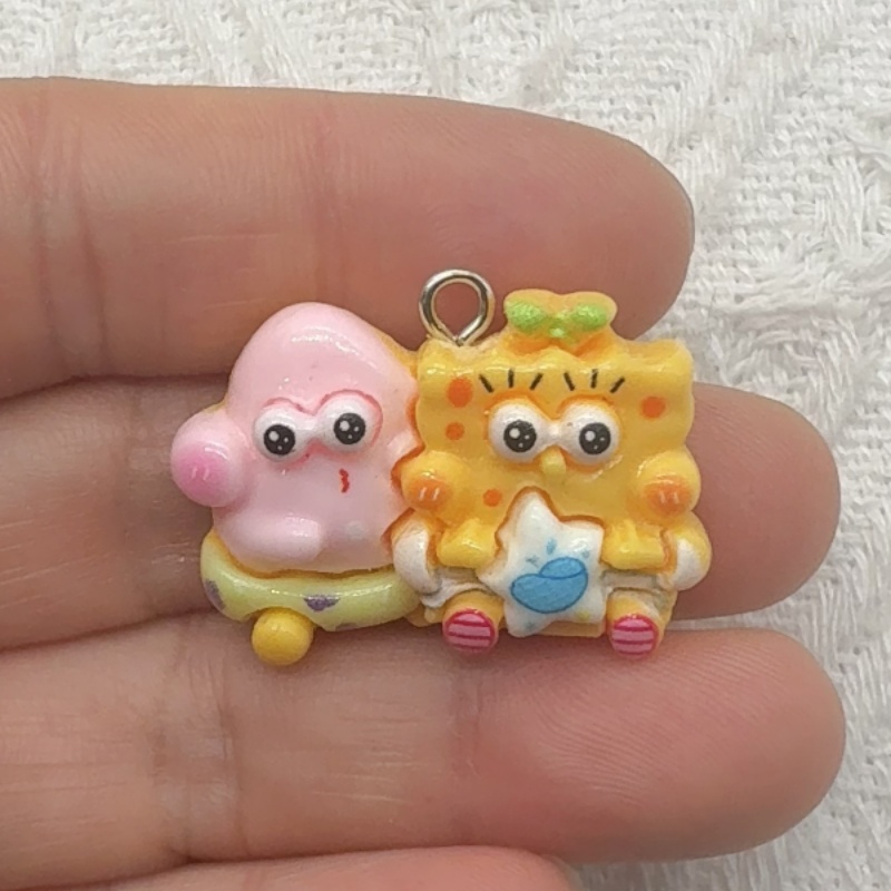10pcs cartoon resin pendant, D - Drop Earrings ulasan dan harga