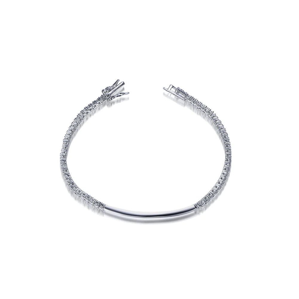 TKJ 925 Silver Stacked Tennis  - Tennis Bracelet Cubic ulasan dan harga