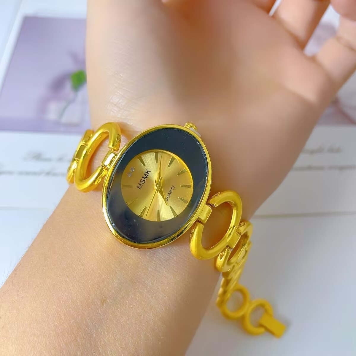 New American 24K Gold Plated W - Jewelry Watches & Accessories ulasan dan harga